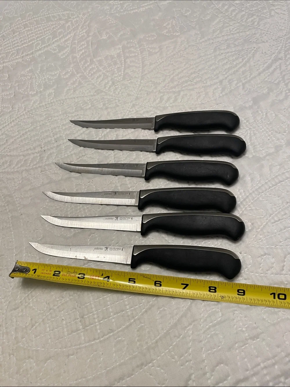 J. A. HENCKELS International Fine Edge Synergy EVEREDGE Steak Knives Set of 6